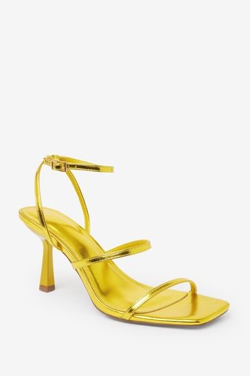 Yellow gold sandals sales