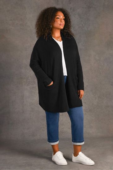 Live Unlimited Curve Black Slouch Cardigan