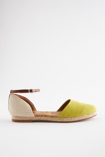 Espadrille pumps closed discount toe