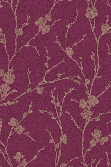 Graham & Brown Purple Meiying Wallpaper