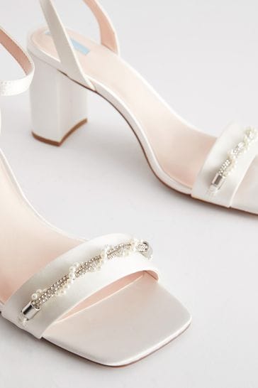 Block heel jeweled shoes sale