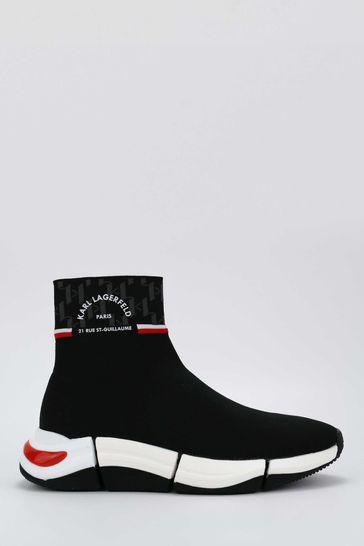 Karl Lagerfeld Knit Quadra Maison Black Boots