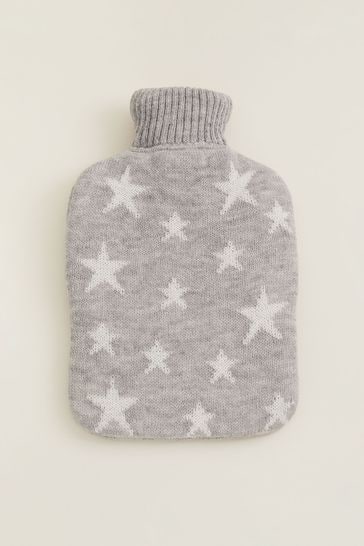 Phase Eight Grey Star Hot Water Bottle