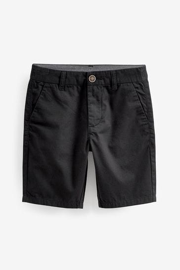 Next black chino shorts discount
