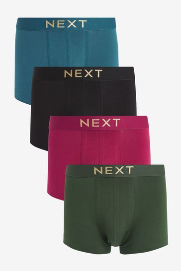 Rich Colour Hipster Boxers 4 Pack