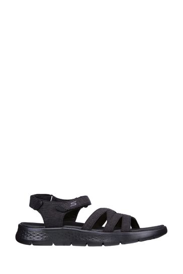 Skechers black strappy store sandals