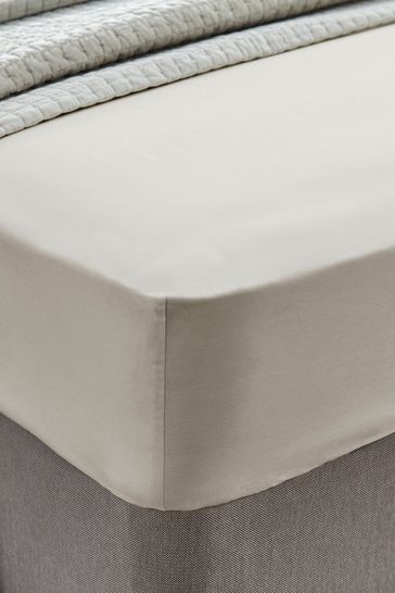 Dove grey 200 Thread Count Cotton Fitted Sheet