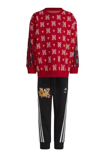 adidas Red x Disney Little Kids Mickey Mouse Jogger Tracksuit