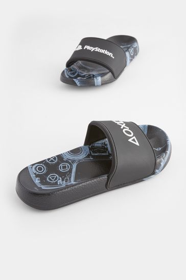 Buy Monochrome Playstation Sliders from Next Austria