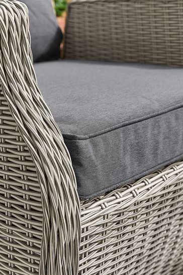 Rattan reclining companion shop set