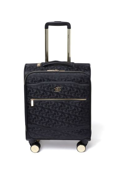 Dune London Black Oriel Monogram 55cm Cabin Case