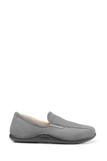 Hotter Relax Grey Slip-On Slippers