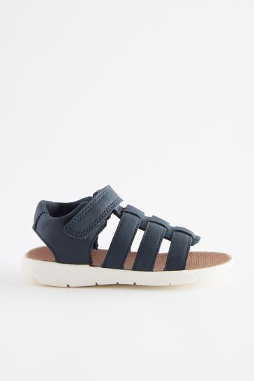 Buy Navy Blue Lightweight Touch Fastening Fisherman Sandals from