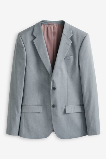 Buy River Island Grey Skinny Twill Suit Jacket from Next Germany