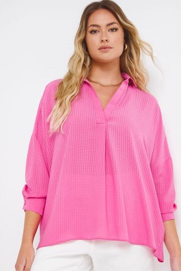 Simply Be Pink Mini Gingham Shirt