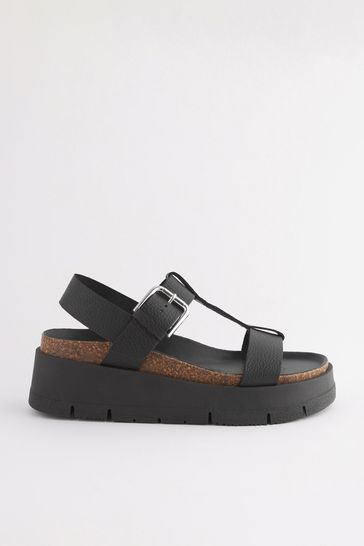 Grey discount flatform sandals
