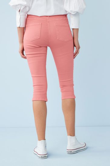 Buy Pink Pedal Pusher Cropped Jeans from Next Luxembourg