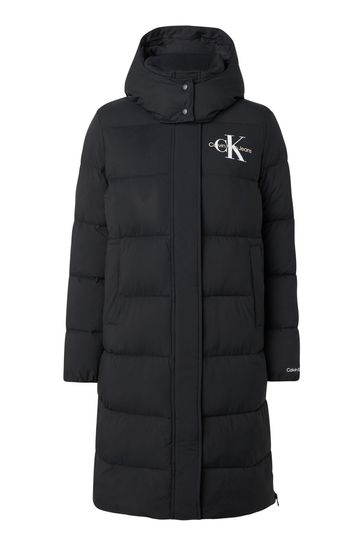 Calvin klein jeans long line padded outlet jacket
