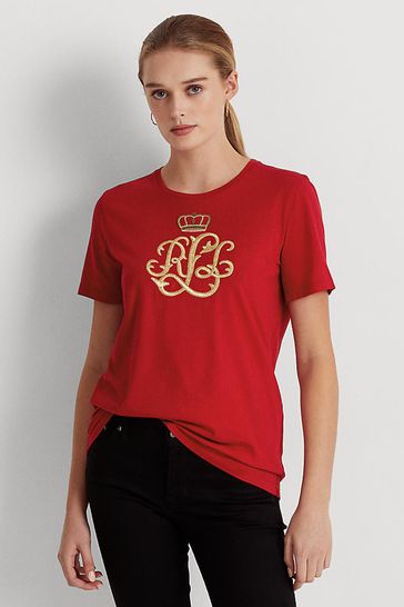 Lauren Ralph Lauren Red Katlin T-Shirt