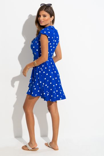 Next blue polka dot dress store
