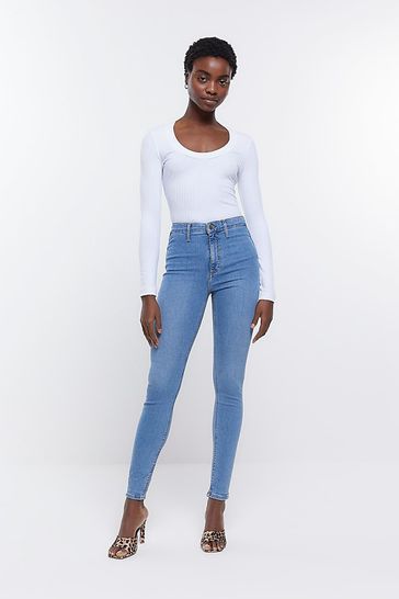 High rise jeggings best sale uk