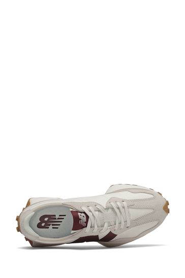 New balance clearance burgundy 327 trainers