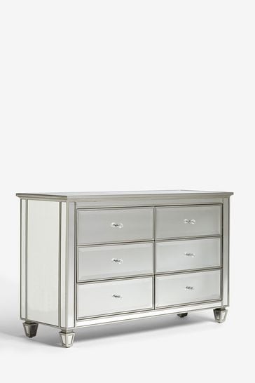 Tracey 5 drawer shop mirrored accent chest