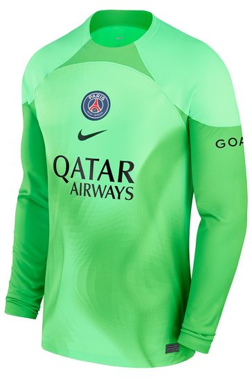Buy Nike Green Paris Saint Germain Home Goalkeeper Football Shirt