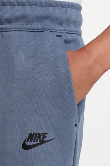 Nike tech cheap fleece blue joggers