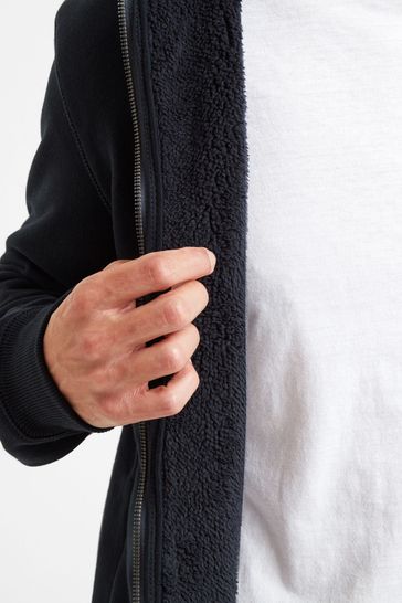 Buy Tog 24 Blue Timble Mens Sherpa Lined Hoodie from Next Ireland