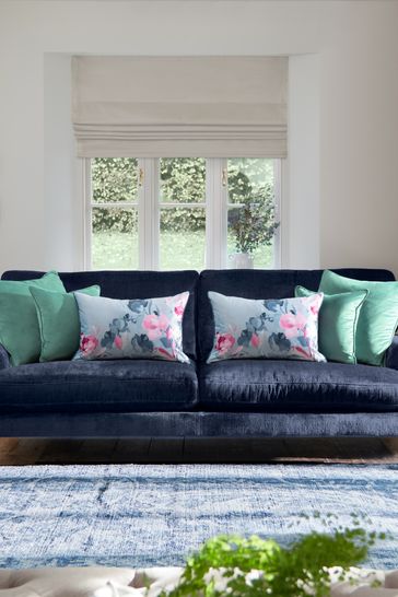 Cushion for blue sofa discount