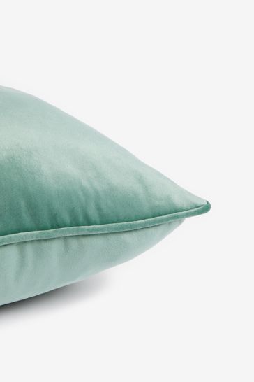 Buy Teal Blue 43 x 43cm Matte Velvet Cushion from Next Ukraine