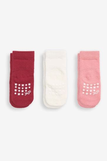JoJo Maman Bébé Berry 3-Pack Extra Thick Socks