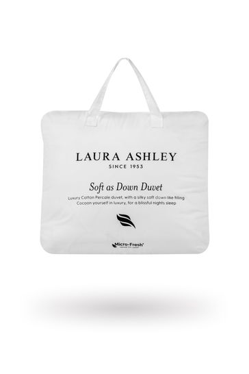 Laura Ashley White Soft as Down Duvet 13.5 Tog