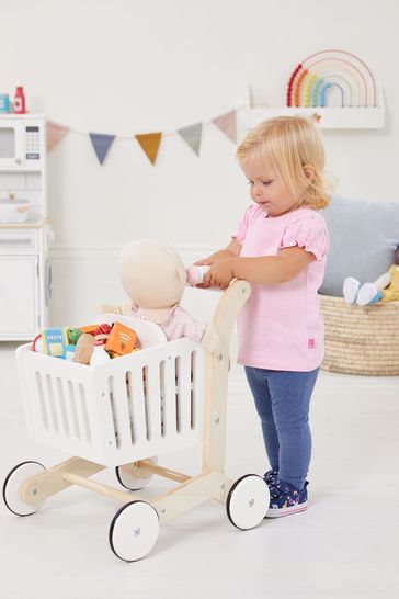 Wooden shopping clearance trolley kmart