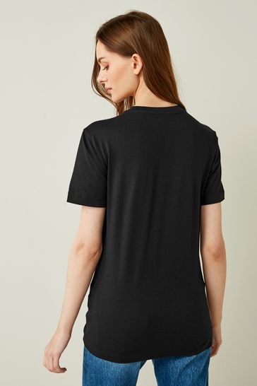 Calvin Klein Jeans institutional logo slim fit t-shirt in black