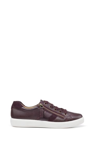 Hotter Purple Chase Lace Up Zip Shoes