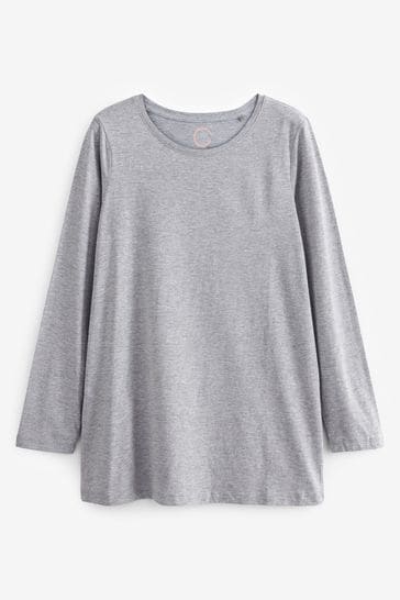 H&m grey long sleeve top store