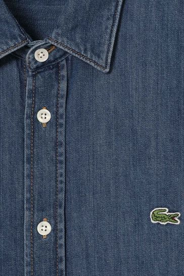 Lacoste denim shirt store
