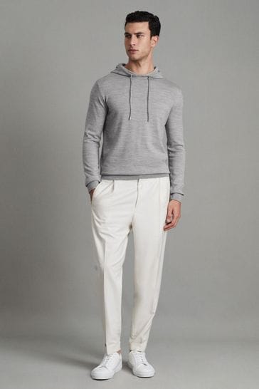 Grey sales drawstring hoodie