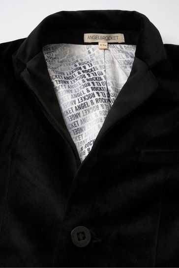 Velvet black blazer discount
