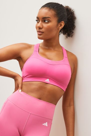Buy adidas Pink TLRD Impact Training High-Support Bra from Next