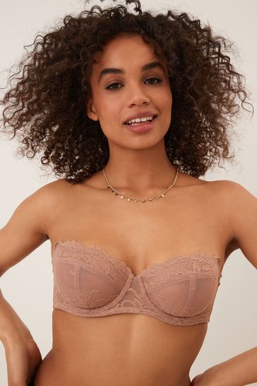 Strapless Bras, Nude & Lace Strapless Bras