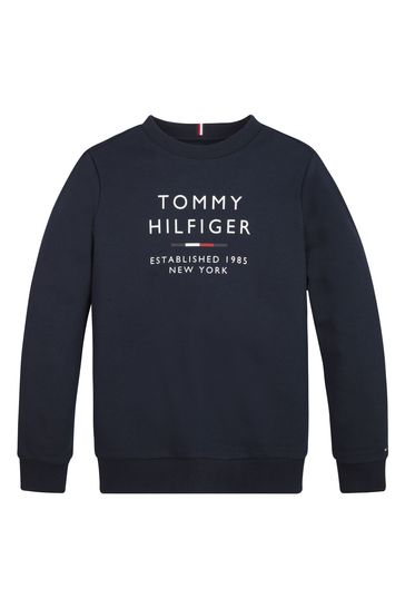 Tommy Hilfiger Blue Logo Jumper