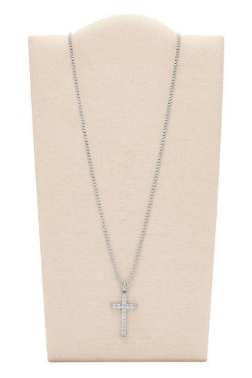 Fossil cross necklace hot sale