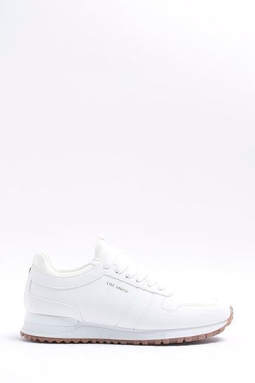 Buy River Island White Embossed Runner Trainers from Next Germany