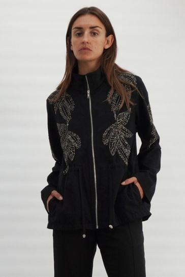 Embellished utility jacket discount