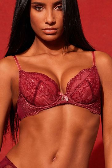 Buy Gossard Superboost Lace Padded Plunge Bra from the Next UK online shop
