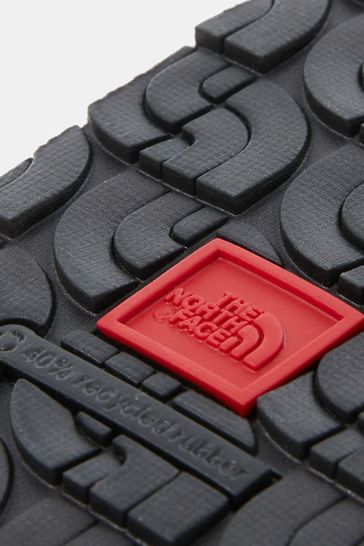 North face shop slippers red