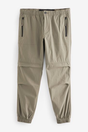 Stone Regular Tapered Stretch Cargo Joggers
